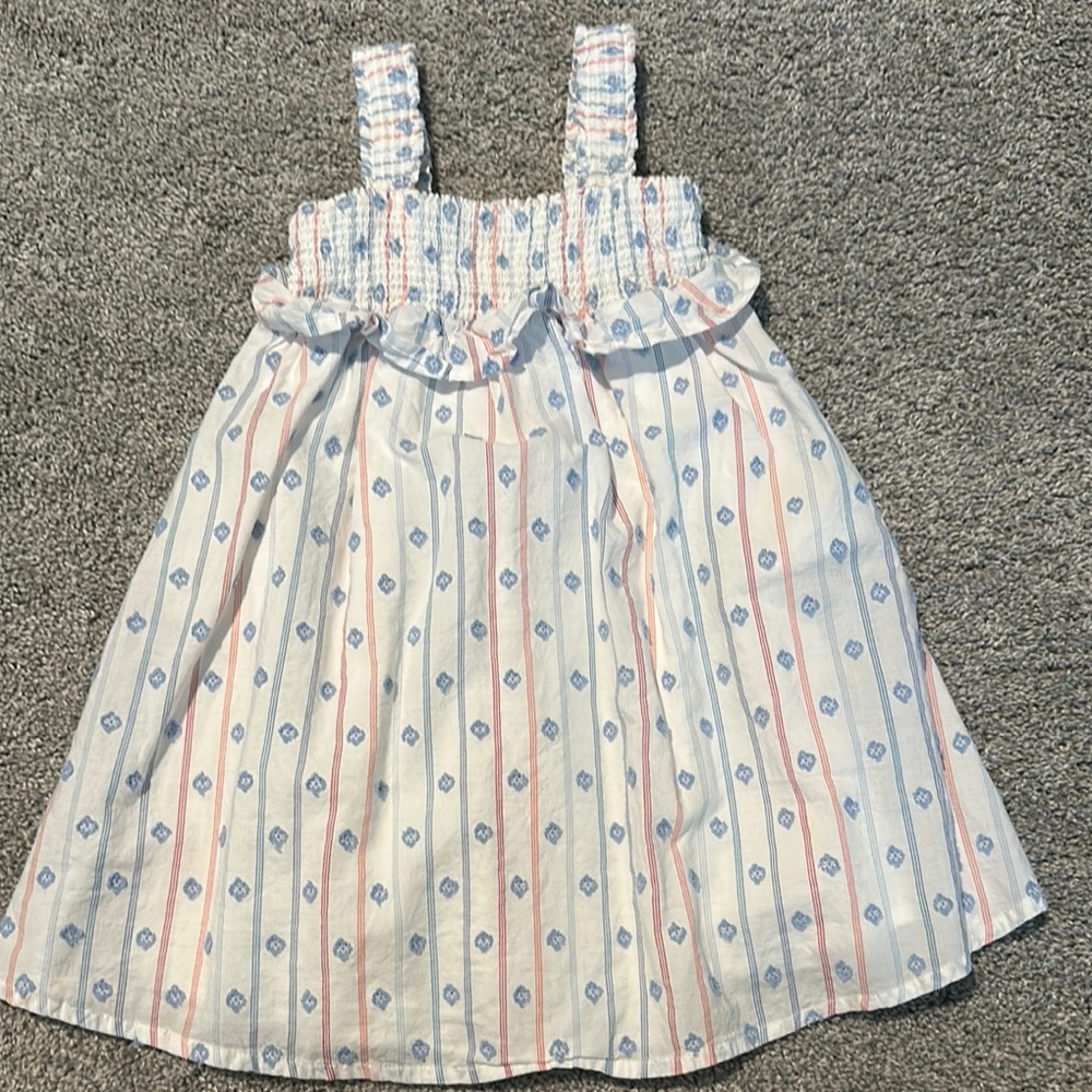 Striped Blue and Pink Kids Dress